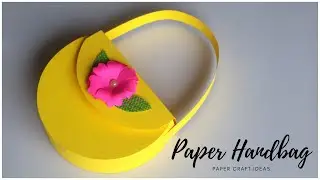 How To Make Paper Handbag? EASY Paper Craft Ideas
