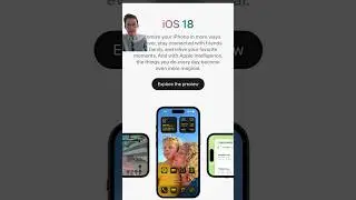 IOS 18 , Apple Intelligence coming soon. 