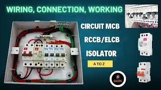 isolator and rccb and circuit MCB to A to Z Connection. ।। RCCB MCB Isolator in DB Box