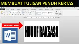 How to make capital letters in Microsoft Word - full paper (giant letters)