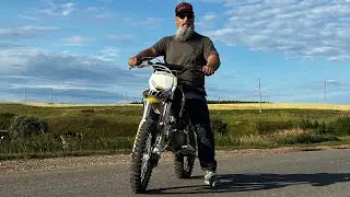 Как делать бернаут на питбайке! 
