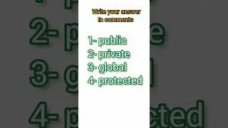which of the following is not an access modifier in java? l 
