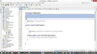 Running a simple Java Program on Netbeans