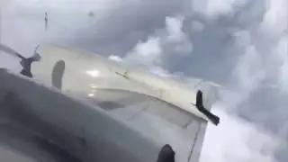 Irma Kasırgası,nın Üstünden Uçakla Geçmek