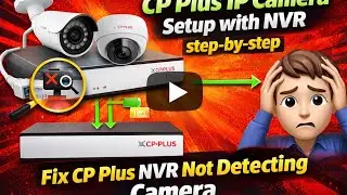 CP Plus IP camera setup with NVR step-by-step | Fix CP Plus NVR not detecting camera