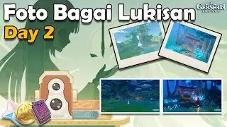 New Event Genshin Impact 3.2 Foto Bagai Lukisan ( Karakter melancarkan Charged Attack ) Day 2