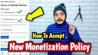 How To Accept New YPP Program || YouTube New Monetization Policy Terms || Technical Bihar ||