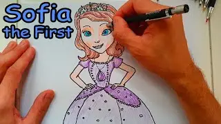 How to DRAW easy PRINCESS SOFIA the FIRST - the BEST tips for beginners
