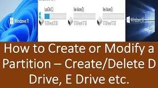 How to Add Additional Drives in Window 11 or Windows 10 | Windows Partition for Additional Drives