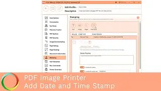 Add Date and Time Stamp to Each Page | PDF Image Printer 12 | PEERNET