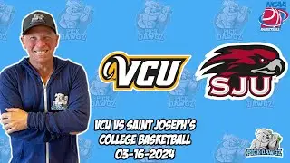 VCU vs St. Joseph's 3/16/24 Free College Basketball Picks and Predictions  | NCAAB Pick