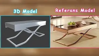 Blender İç Mekan Obje Modelleme : Sehpa Modelleme