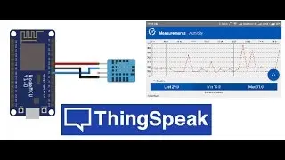 Upload DHT11 Temperature Humidity Values to Thingspeak using Nodemcu