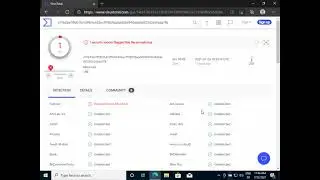 Virus total presentation - Windows Tools