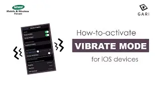 Vibrate mode - iPhone accessibility feature