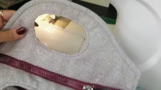 Прорезные ручки для прорезиненой сумки. Мастер класс. Ручки и дно
