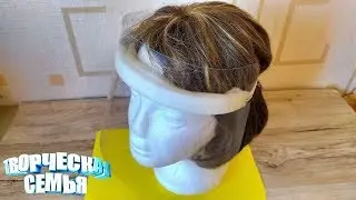 Защитный экран для лица из подручных средств✔️Face mask DIY