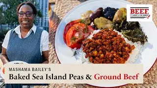 Baked Sea Island Peas & Ground Beef with Mashama Bailey