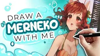 Turned myself into a mermaid【Draw With Me】
