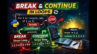Break vs Continue in Python (Finally Explained Clearly!) | Day 8