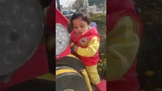 Atharv please with toy train #play #funny #baby #cute #trending