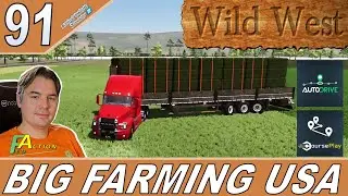 LS22 WildWest 16fach ModMap #91 Grasballen sammeln 