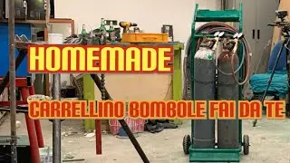 Carrellino bombole ossigeno e acetilene fai da te
