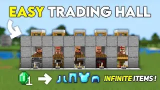 EASY VILLAGER TRADING HALL in 1.21 Minecraft Bedrock !