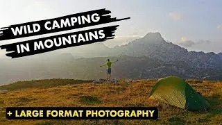 Wild Camping in Alps & Large Format Landscape Photography | Glass Dry Plates + Intrepid 4x5 Camera
