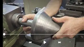 Live center repair  by lathe step by step