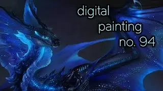 Bioluminescent snake dragon  - Digital painting no.94