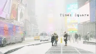 Snowstorm in Times Square, NYC. 4K G85 12-60mm kit.