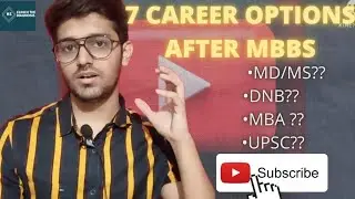 7 career options after MBBS |  #mbbs #medicine  #career