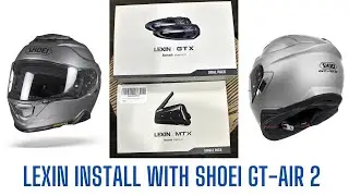 Lexin GTX and MTX  Install in Shoei GT Air 2