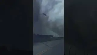 Encounter with a nearly mile wide tornado north of Sulphur, OK! 🌪️ 🚗 💨