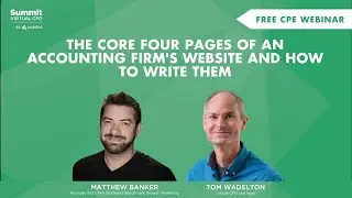 The Core Four Pages of an Accounting Firm's Website and How to Write Them