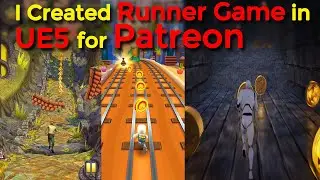 I created Infinite Runner Game in Unreal Engine 5 for my Patreon