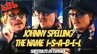 Johnny spelling the name Isabel - He is learning to write it correctly