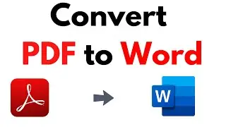 How to Convert Pdf to Word in Windows 10 | How to Convert Pdf to Word Online