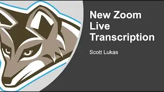 New Live Zoom Transcription