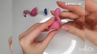 Курс по лепке с детьми: Веселый Зоопарк. Урок: Фламинго.