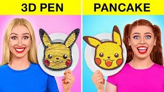 Fantastischer 3D-Stift vs Pfannkuchen Kunst Challenge | Lustige Momente von Multi DO Challenge