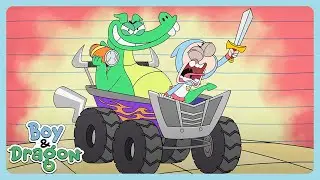 Boy & Dragon - Supermarket Battle | Cartoons For Kids | WildBrain Fantasy