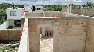 terminando cadena de anibelacion para subir vigas y bovedilla para colar la segunda loza