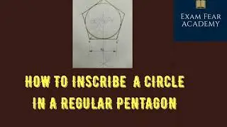 HOW TO INSCRIBE A CIRCLE IN A REGULAR PENTAGON ?