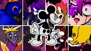 UNKNOWN SUFFERING but Every Turn a Different Character Sings 🎤 ( FNF UNKNOWN SUFFERING Remake ) 💜