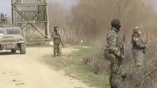 Greek army deterrence forces on Evros.