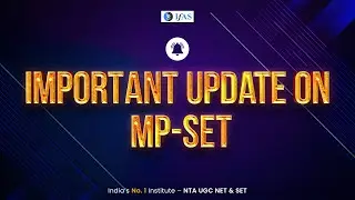 MP SET Exam 2022 Notification | IFAS