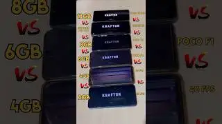 POCO F6 PRO 😈VS IPHONE 15 💀VS 8GB VS 6GB VS 4GB VS 2 GB PUBG test 💀😈 