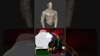 Делаю складки на одежде в Блендер 3д #shorts  #3d #3дмоделирование  #blender3d #искусство  #art